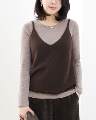 TC  ũ ߽Ƽ ž (2color)*yak wool 100% / ĳù̾ ġ  ؼ ε巴  / ϰ ̾ϱ  Ʈ ߽Ƽ